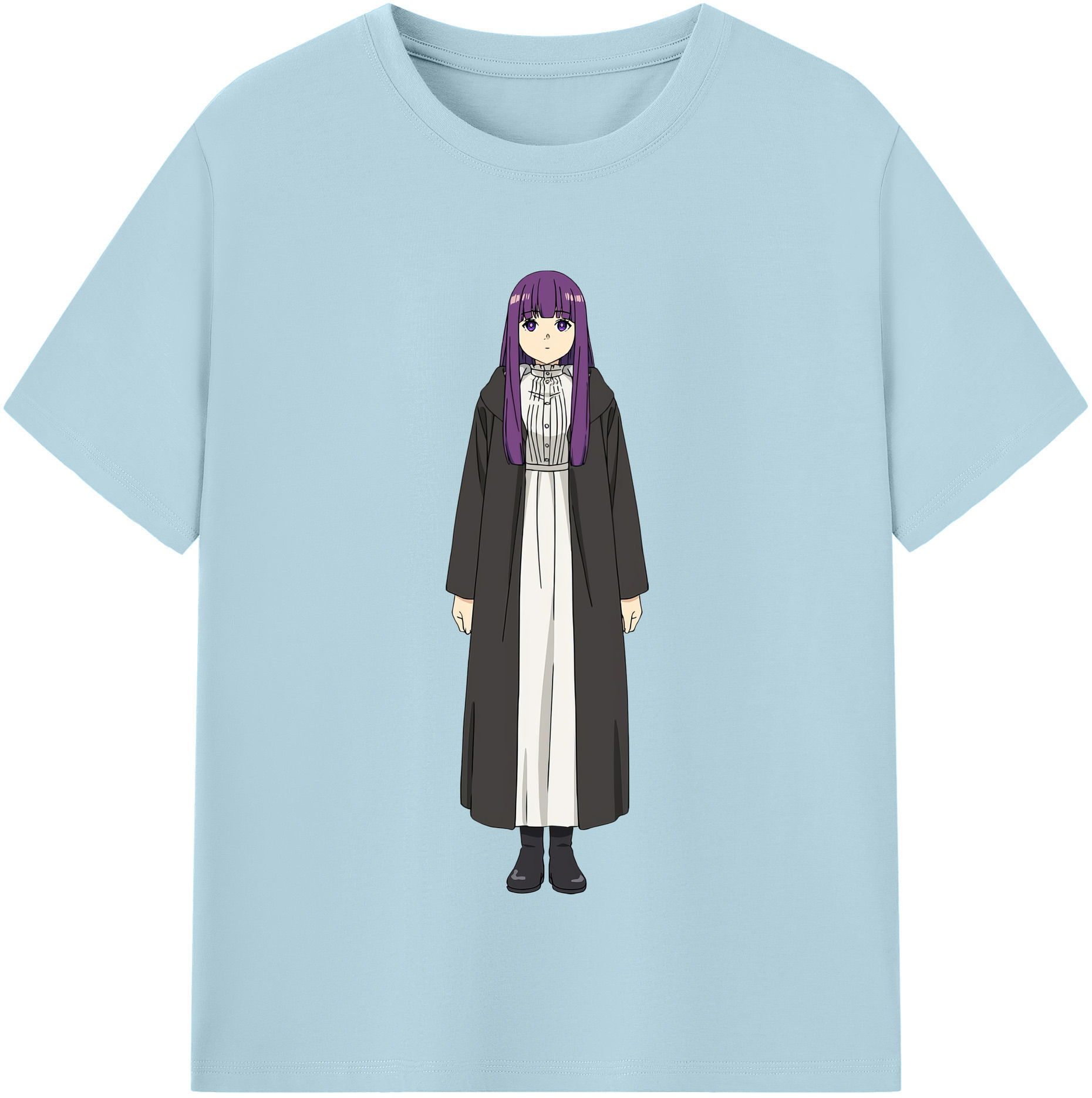 （画像用） 葬送のフリーレン Frieren 綿100％半袖Tシャツ（フロントプリント）